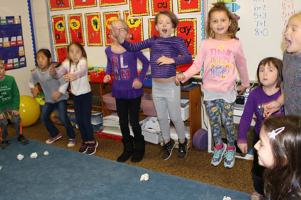 First Grade Students Interact with Their Learning