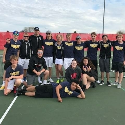 The tennis team finished their regular season 2-10. #1 doubles team of Eric R and Brandon K finished the season 7-4 and #2 doubles of Chase W and Matilde G finished with a record of 5-4. Thanks to a great season!